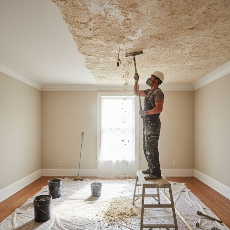 Textured Ceiling Removal